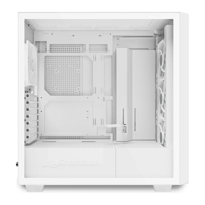 Kasë Sharkoon Rebel C70G RGB ATX 1xGlas – Bardhë - 10