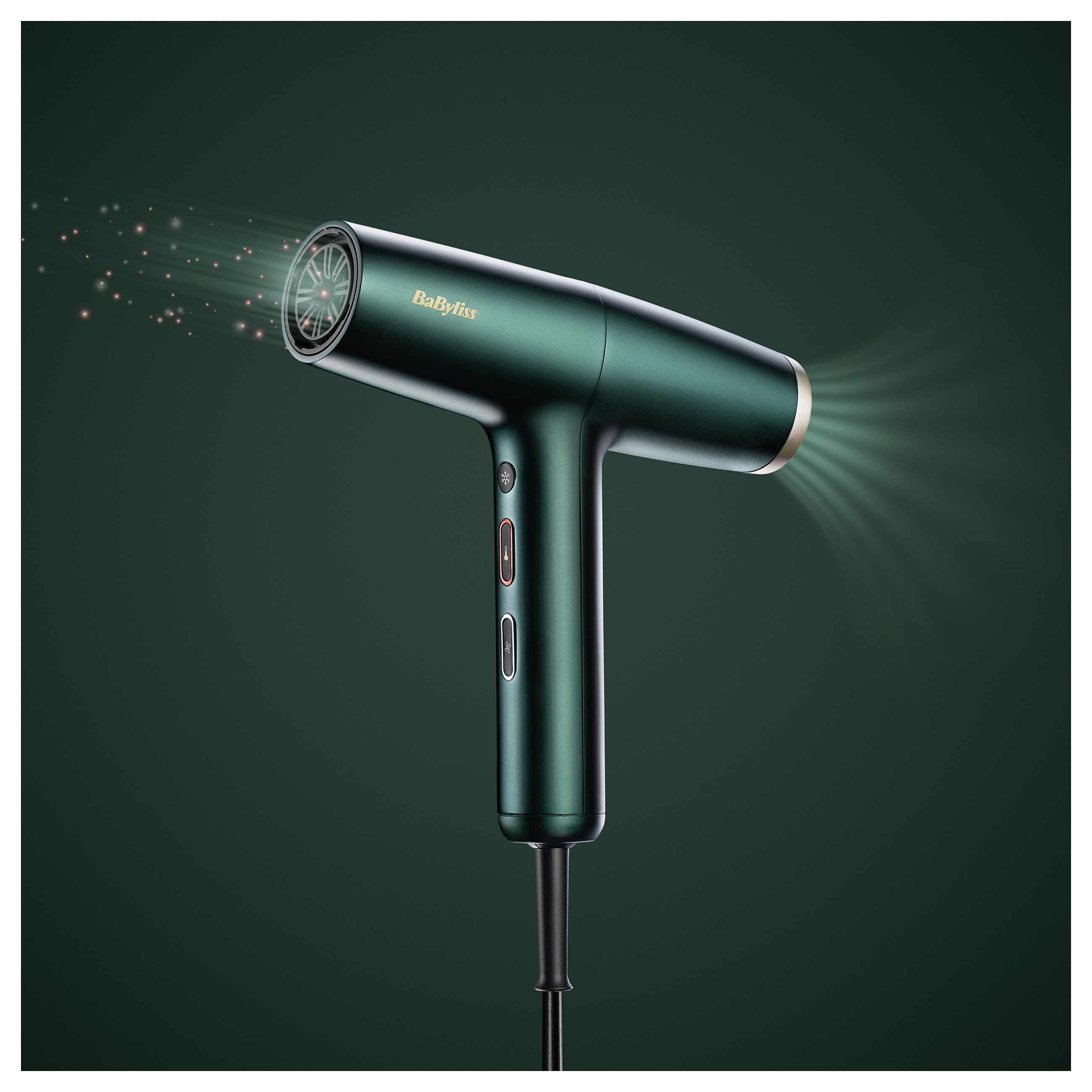 Tharëse për flokë BaByliss Air Power Pro / 200km/h / Ionic / Ceramic / Concentrator / Diffuser / 2.5m – Gjelbër - 22
