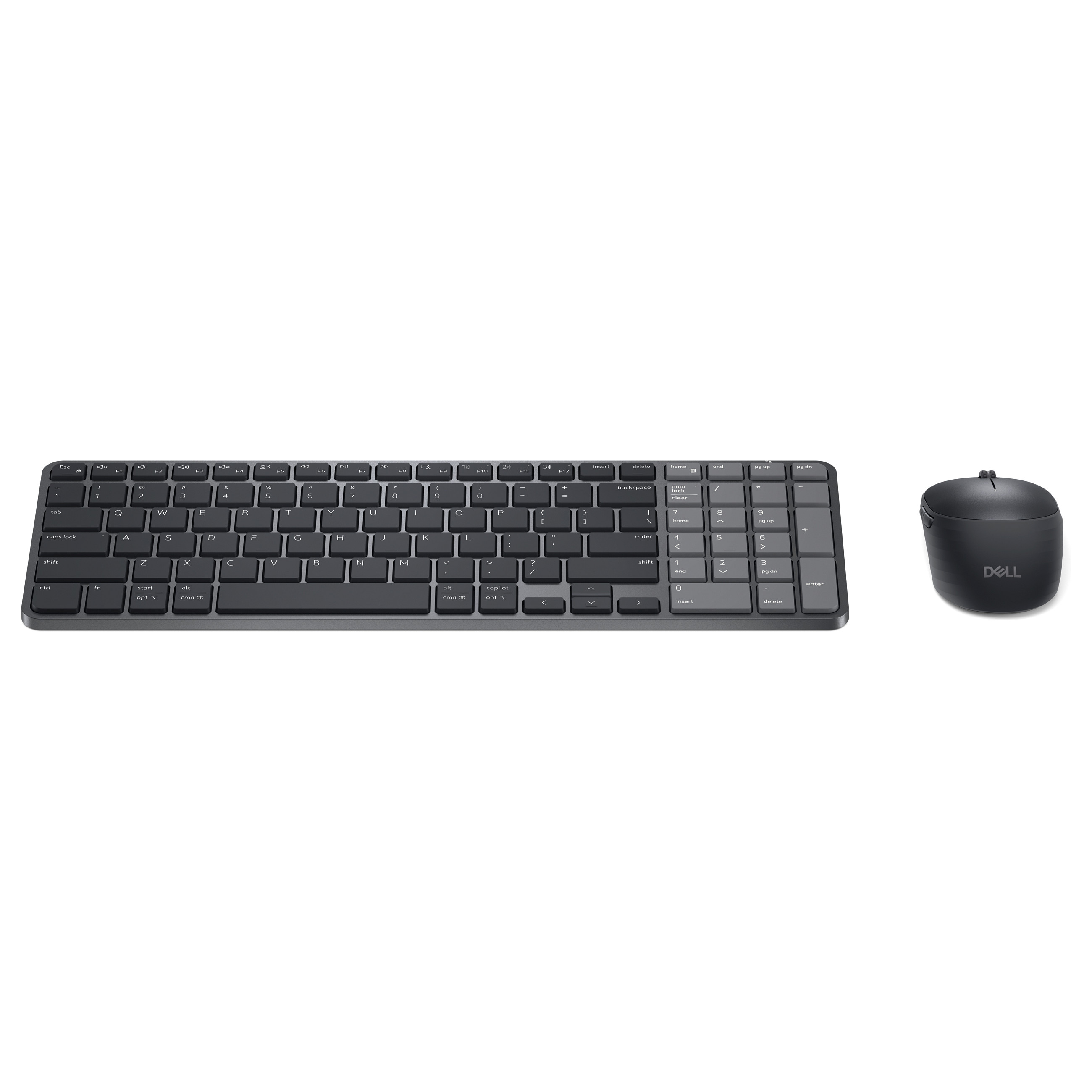 Combo (Tastierë&Maus) Dell Pro 7 KM746 / QWERTZ DE / Scissor / 100% / 2.4 GHz / Bluetooth / USB-C - Zezë - 5