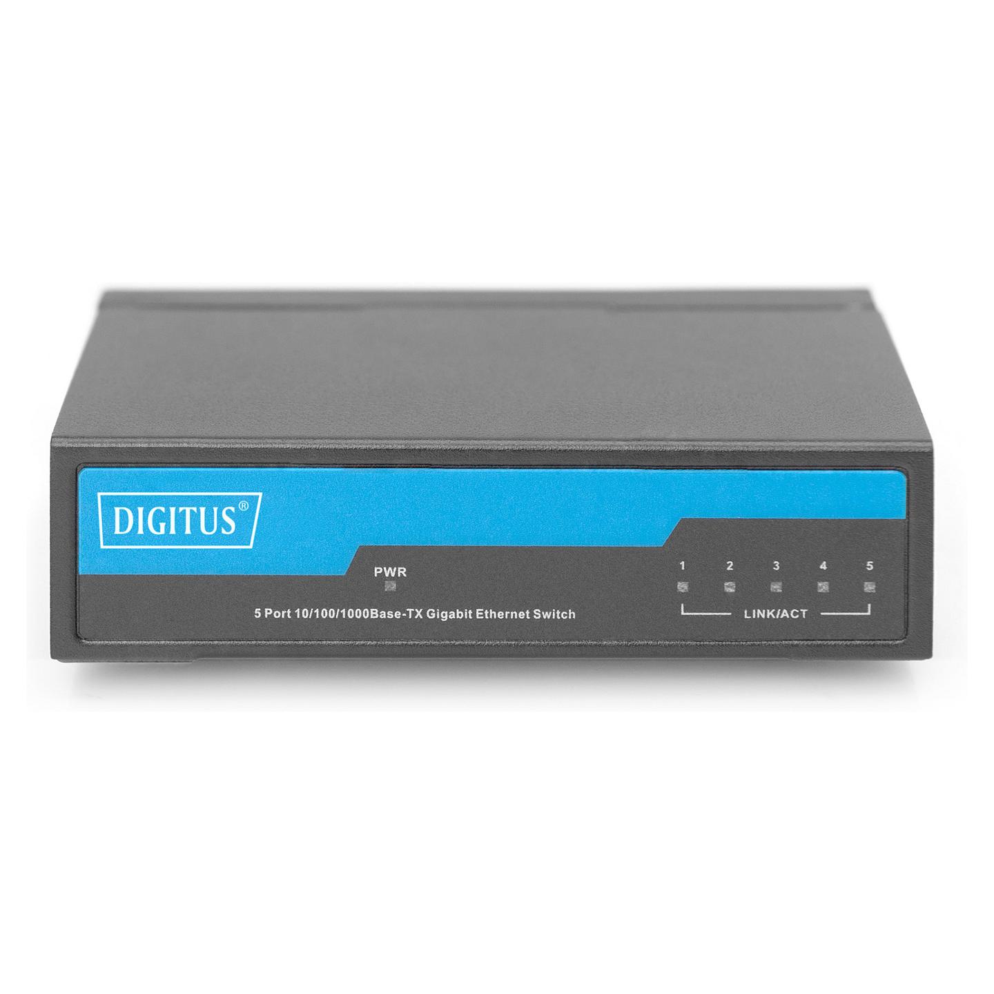 Switch DIGITUS DN-80202-1, 5x Gigabit Ethernet RJ45, 10Gbps - Zezë - 3