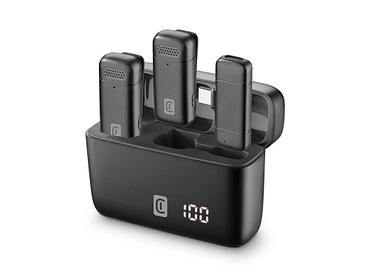 Mikrofon Wireless Cellularline Talk Pro / 2 Mikrofona / USB-C / ENC / 6 orë - Zezë