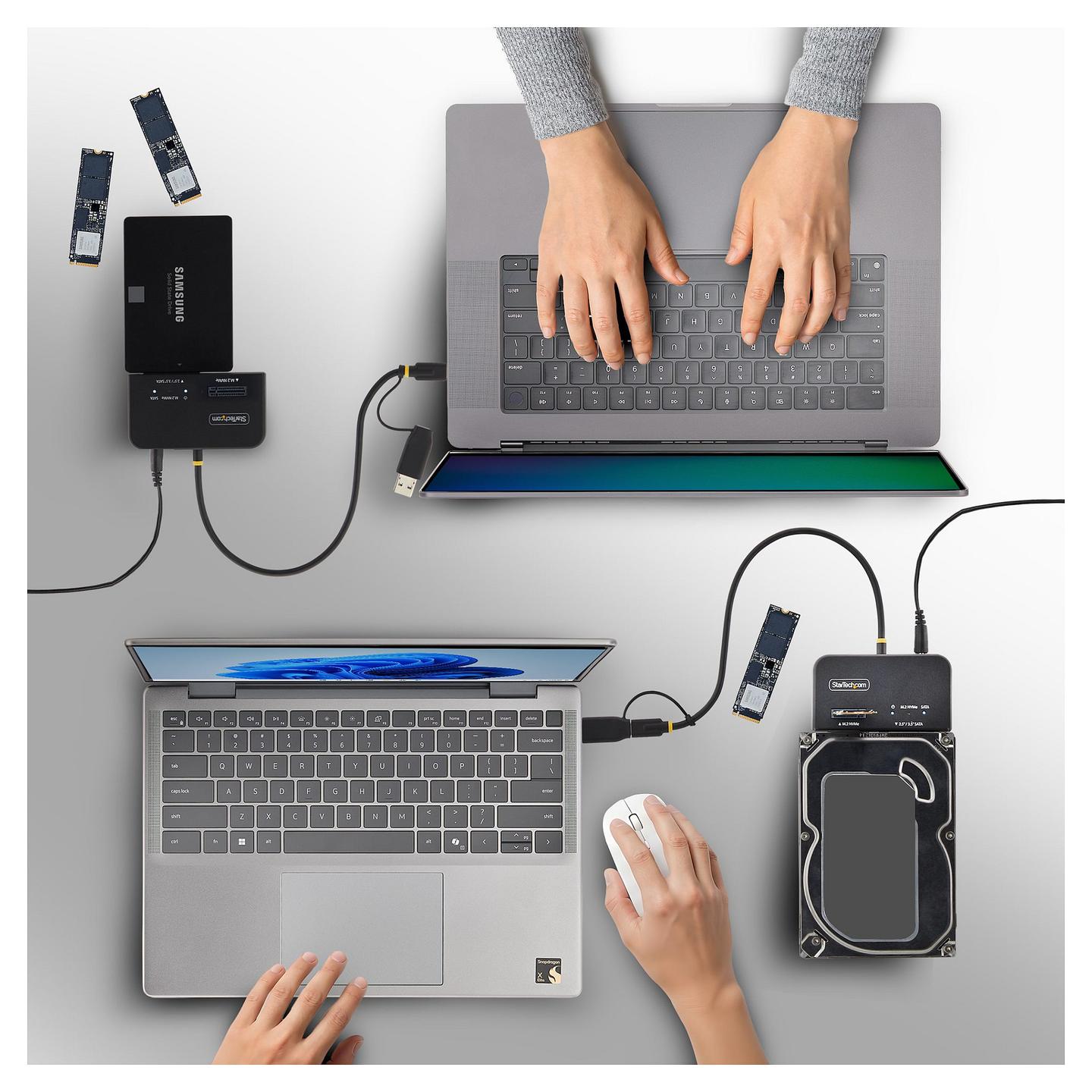 Këllëf për Disqe StarTech.com USB31CSAT3M2E, M.2 NVMe dhe SATA HDD/SSD, USB 3.2 Gen 2, 10 Gbps – Zezë - 6
