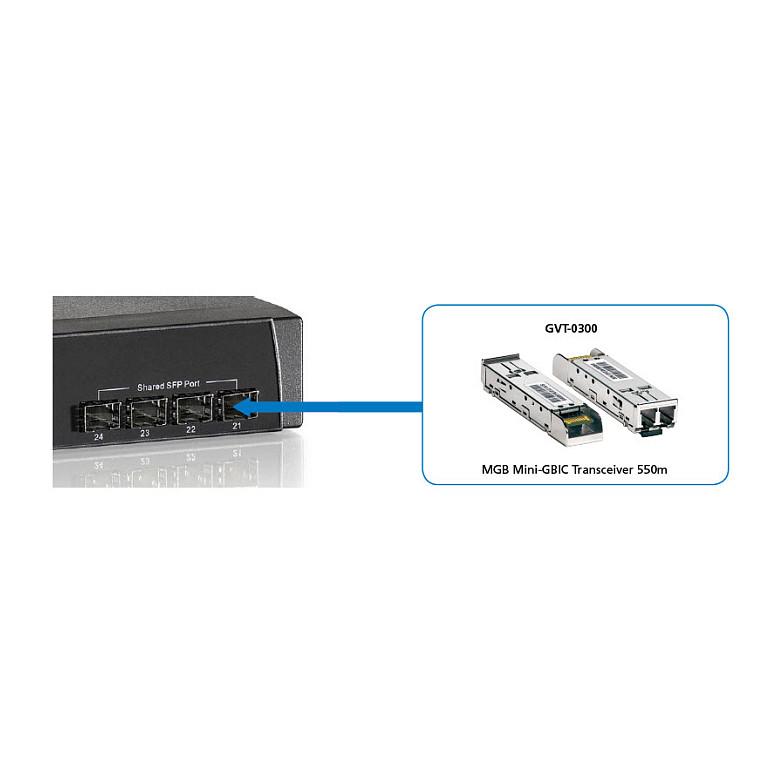 Transceiver LevelOne GVT-0300, SFP, 1.25Gbps, 1000BASE-SX, Multi-Mode, LC Duplex, 850nm, deri në 550m - Argjend - 2