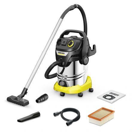 Fshesë me Vakum Kärcher KWD 6 P S V-30/8/22/T Wet & Dry / 1300W / 30L / 8m - Zezë/Ver­d­hë - 1