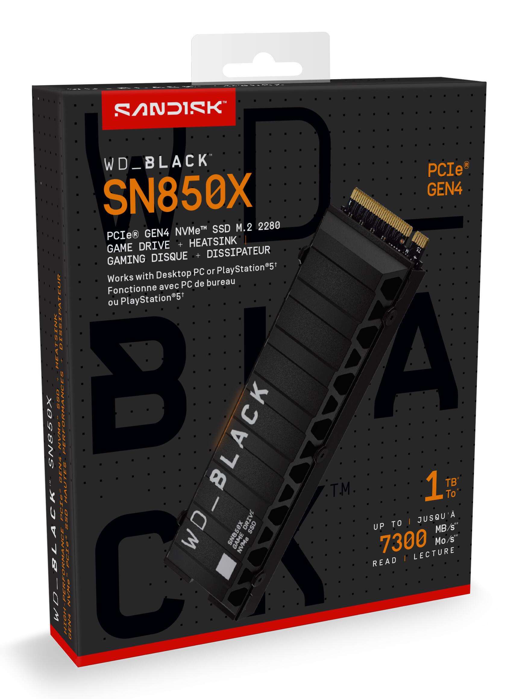 SSD e Brendshme Western Digital WD_BLACK SN850X / 1TB / M.2 PCIe 4.0 - 4