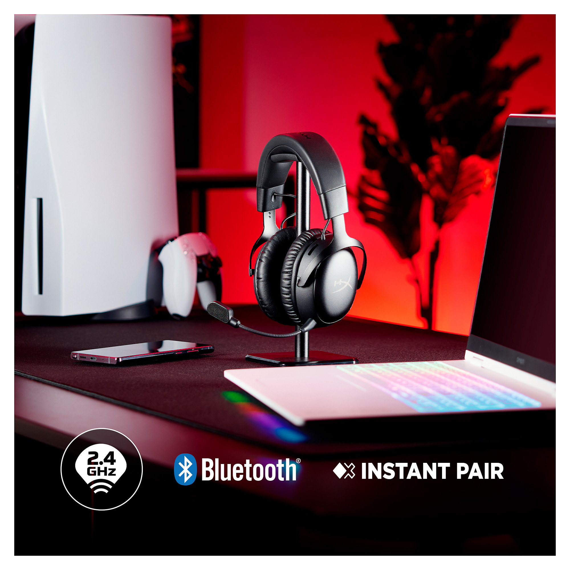 Kufje Gaming  HyperX Cloud III S Wireless / 2.4 GHz + Bluetooth - Zezë - 14