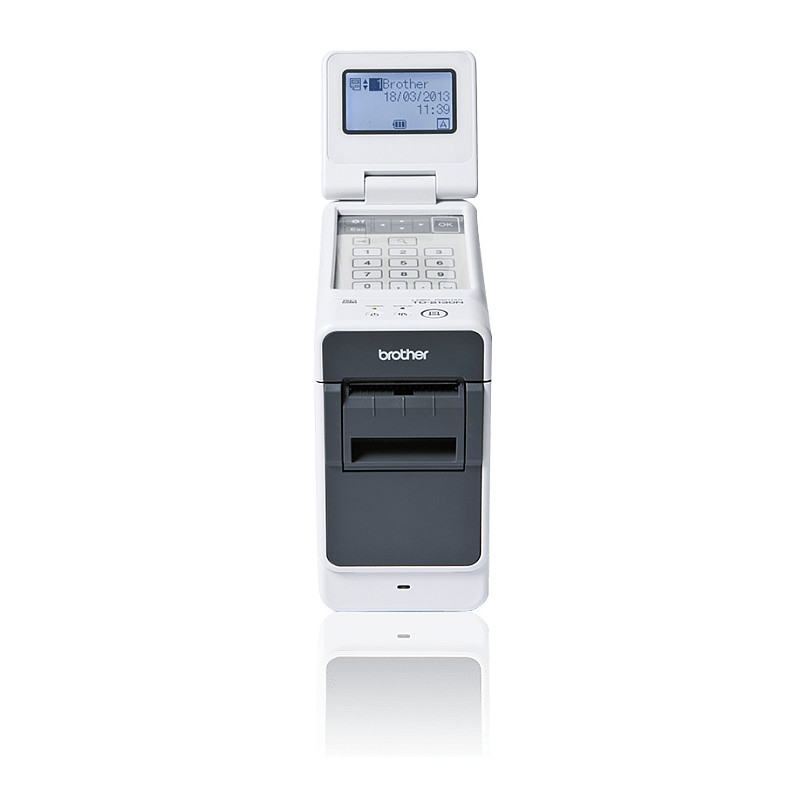 Printer Label Brother TD-2130N / USB LAN / 300dpi / 63mm / 152mm/s / 16MB / Direct Thermal - Zezë / Gri - 1