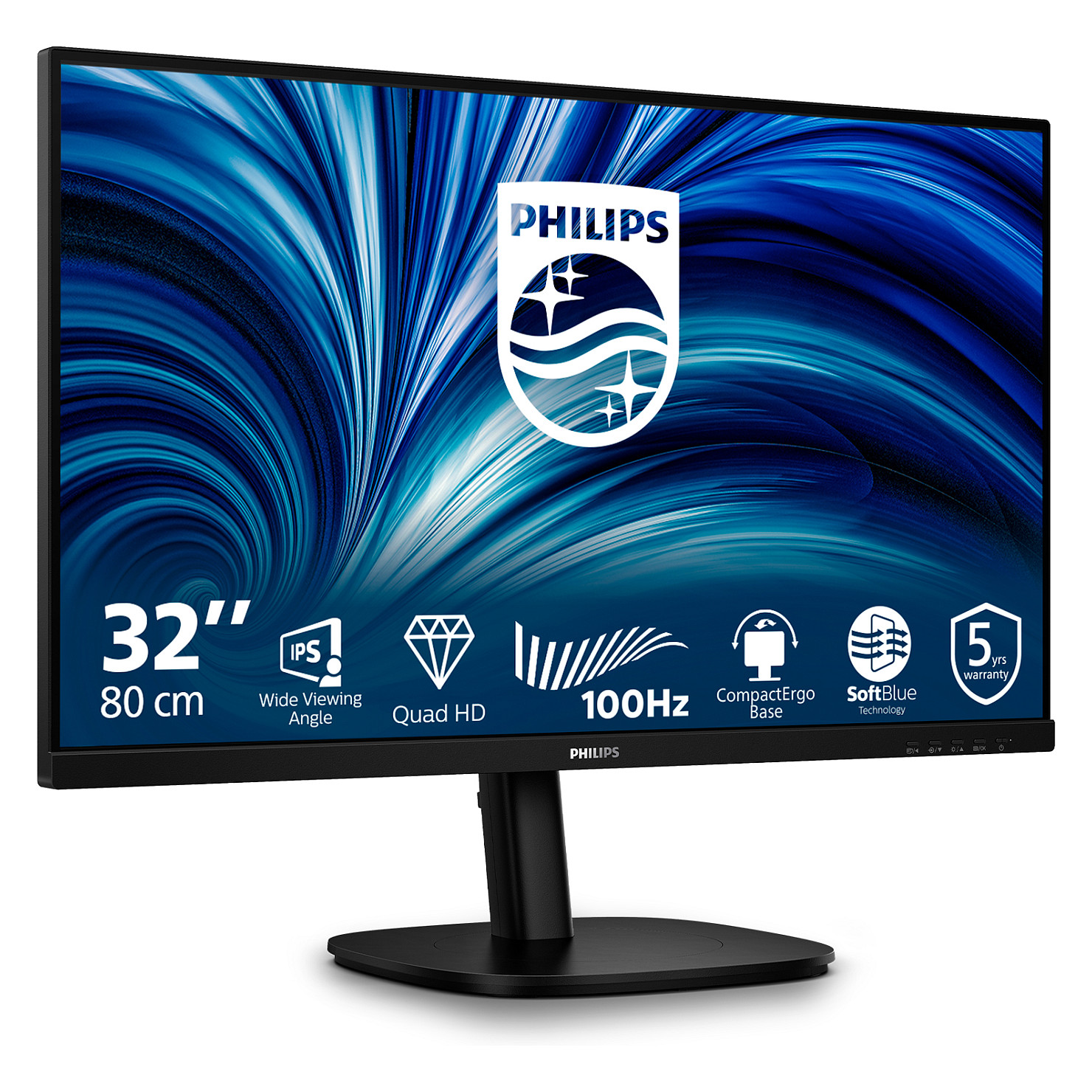 Monitor Philips 32B2N3500 / 31.5"/ Quad HD IPS LCD / 100Hz / 4ms / HDMI+DP - Zezë - 3