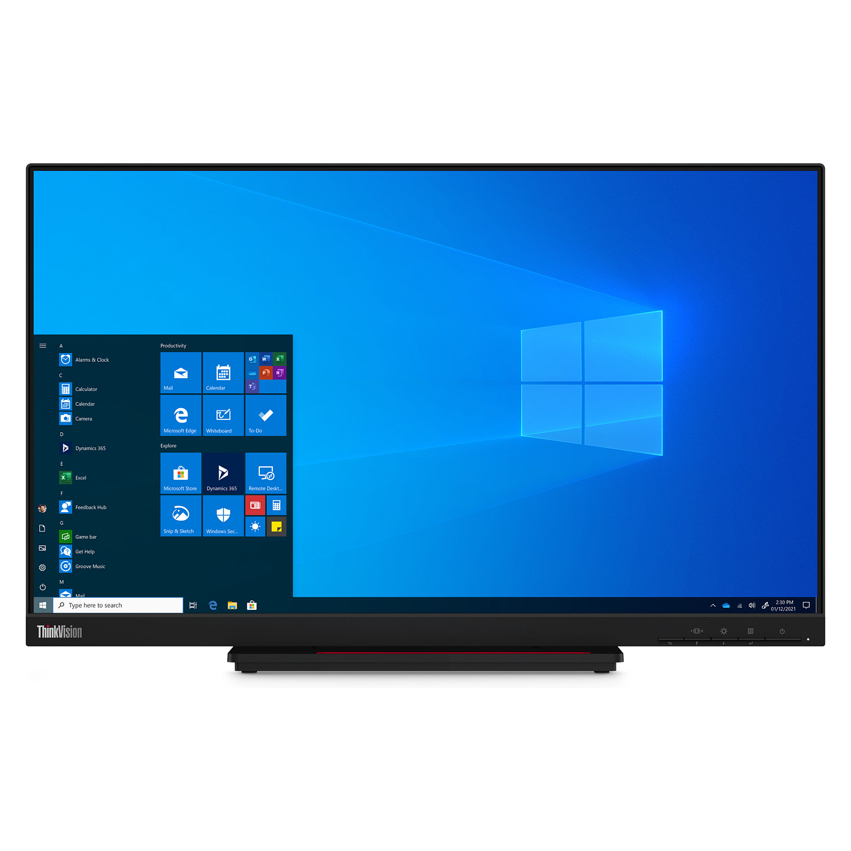 Monitor Lenovo ThinkVision T24t-20 / 23.8"/ Full HD IPS / LED / Touchscreen / 60 Hz / 6 ms / HDMI+USB+DP - Zezë - 9