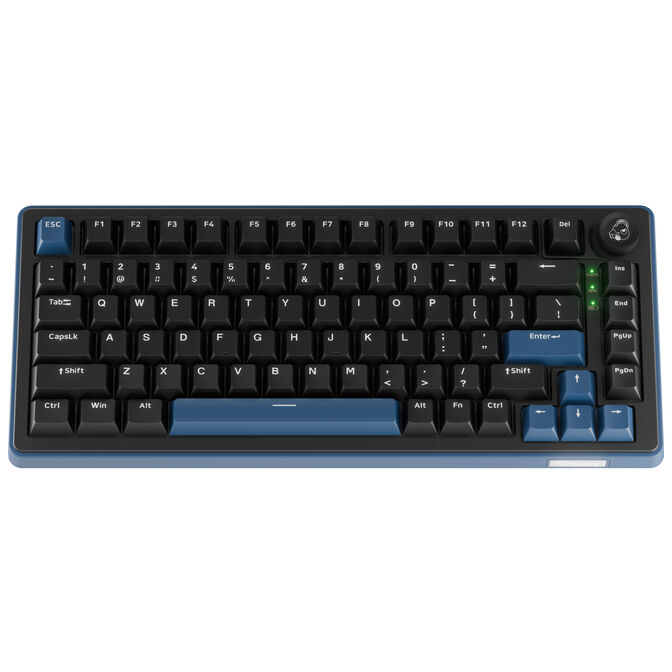 Tastierë Gaming Ducky OK-M 75 / 75% / Mekanike / KTT Wine Red / Hot-Swap / Wired&Wireless / RGB / USB-C / Bluetooth + 2.4 GHz - Zezë - 3