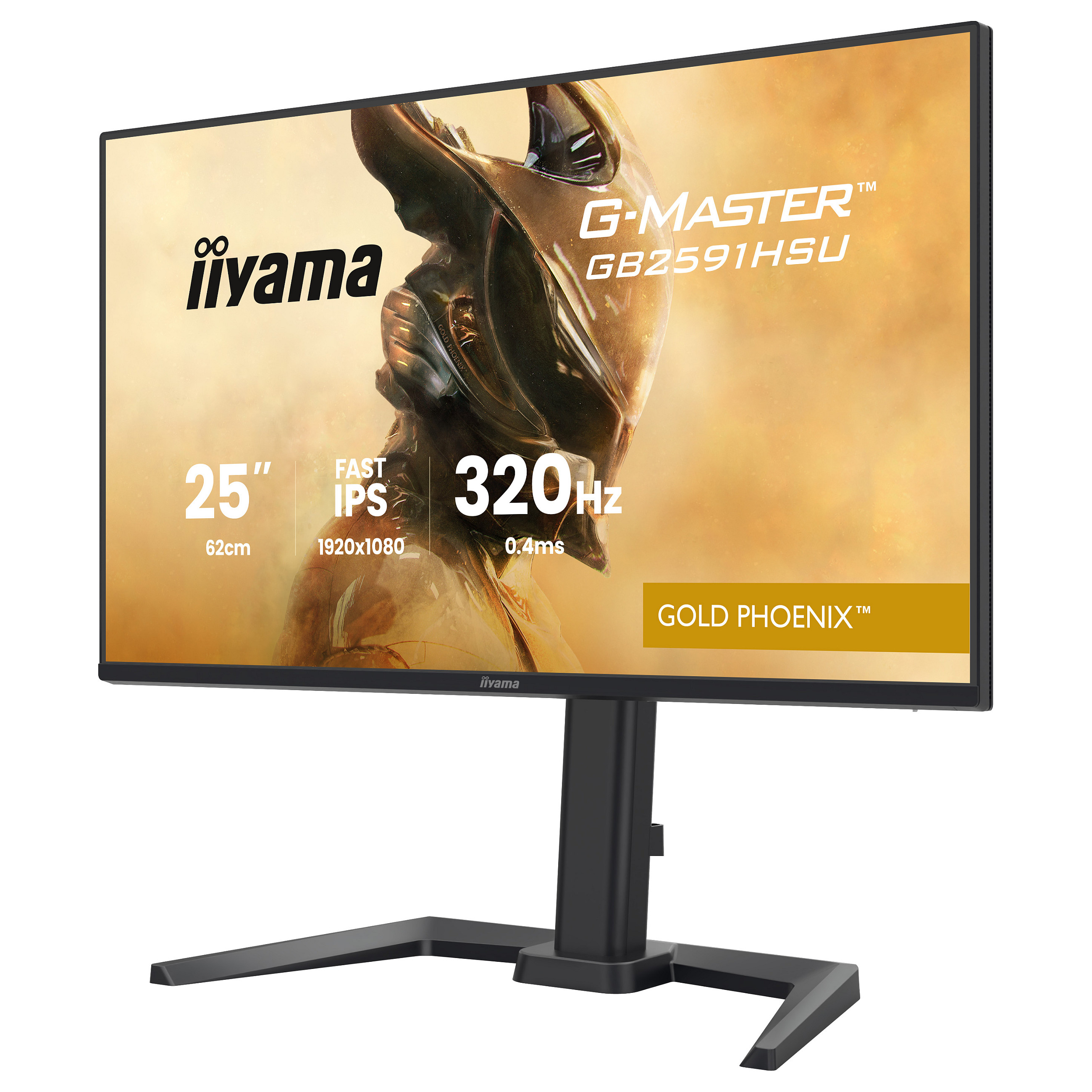 Monitor Gaming iiyama G-MASTER Gold Phoenix™ GB2591HSU-B1 / 24.5" / Full HD Fast IPS LED / 320Hz / 0.4ms / USB+HDMI+DP - Zezë - 5
