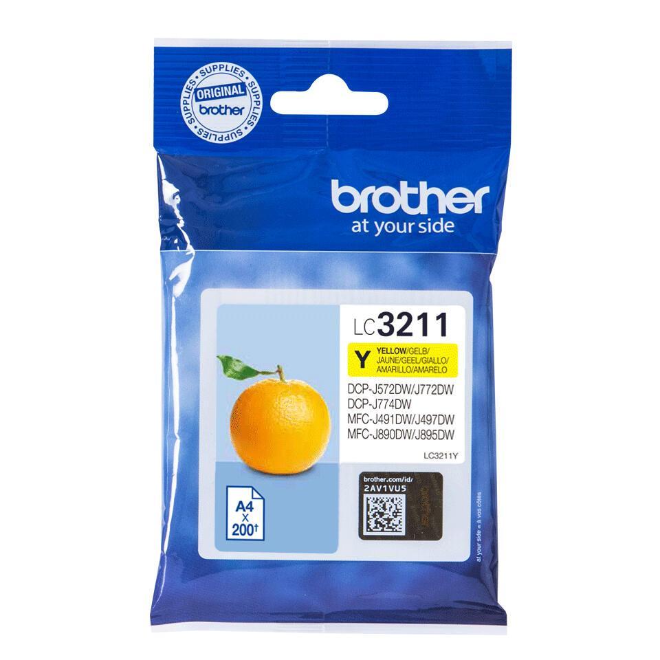 INK Brother LC-3211Y / 200 faqe / Standard - Verdhë - 1