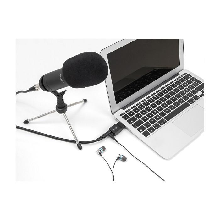 Karta e Zërit USB DeLOCK 66634, USB-A Mashkull, 2x 3.5mm Femër, 16-bit, 48kHz, Plug & Play - Zezë - 3