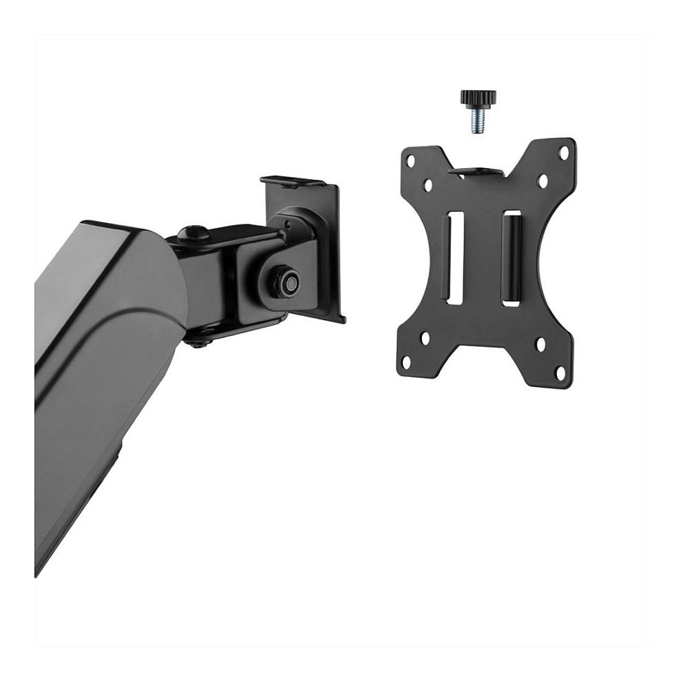 Mbajtëse për Monitor VALUE 17.99.1182 / 2 Monitorë / 17"-32" / 18kg / 4 Nyje / Clamp-Grommet / Tilt ±35° / Swivel ±90° - Zezë - 4
