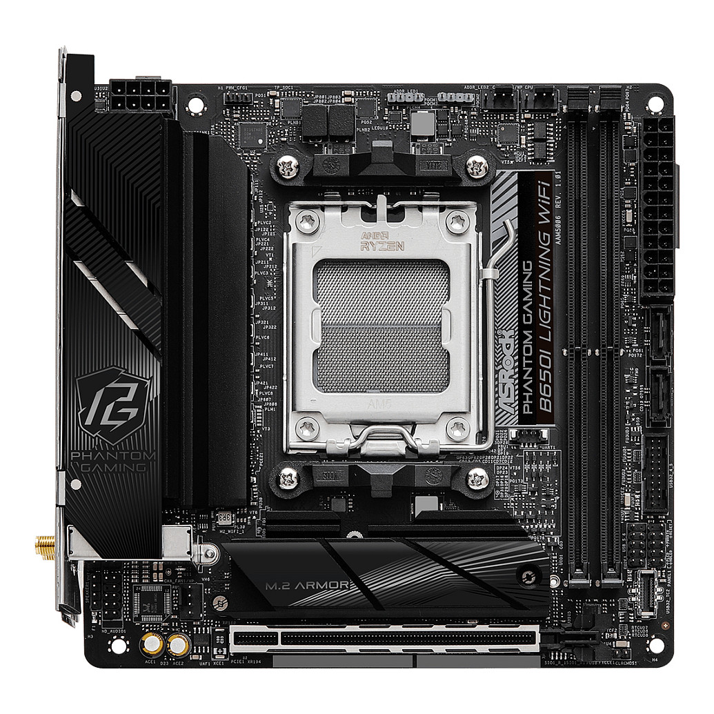 Pllakë Amë AMD AM5 B650I Lightning WiFi / mITX / DDR5 / HDMI - 3