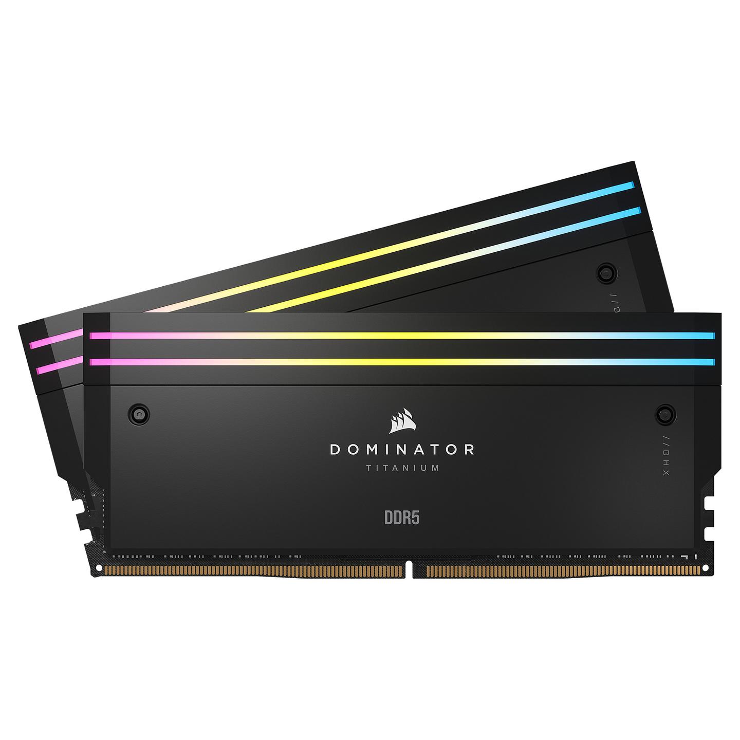 RAM Memorie DDR5 Corsair Dominator Titanium RGB, 32GB (2x16GB), DIMM, 6400MT/s, CL32, Intel XMP 3.0 - Zezë