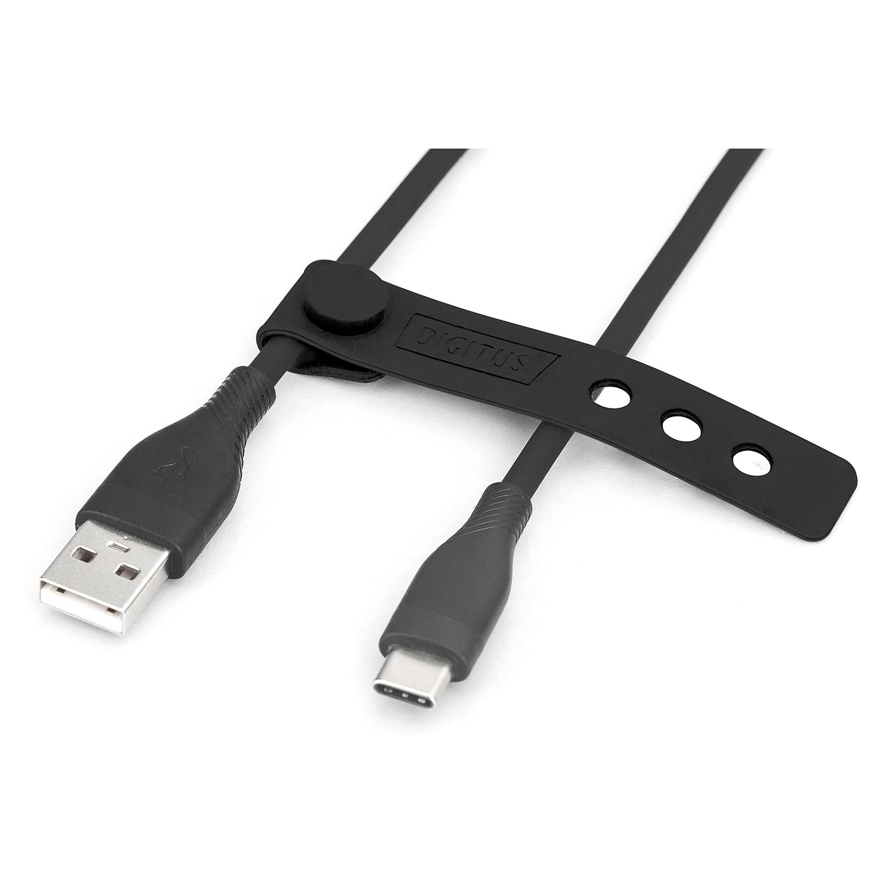 Kabllo USB 2.0 / Typ‑C–A / Silikon / Straight‑Straight / 0.5 m / DIGITUS – Zezë - 5