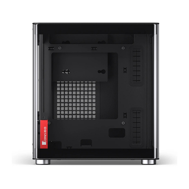 Kasë PC JONSBO TK-0 / Mini Tower / Mini-ITX / Tempered Glass / Wood - Zezë - 16