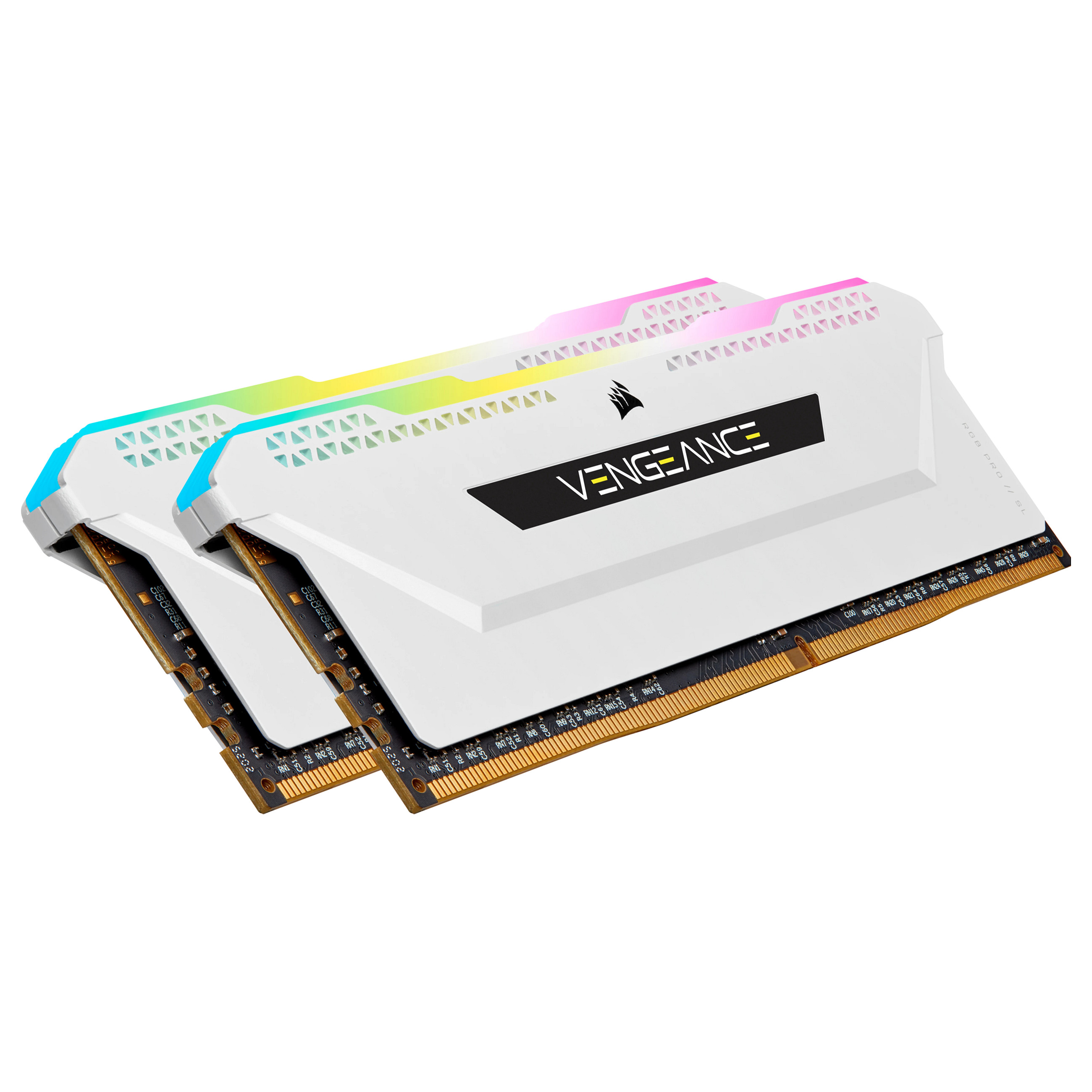 RAM Memorie DDR4 / 32GB / 3200MHz / CL16 / Corsair Vengeance RGB Pro SL White / DIMM - 1