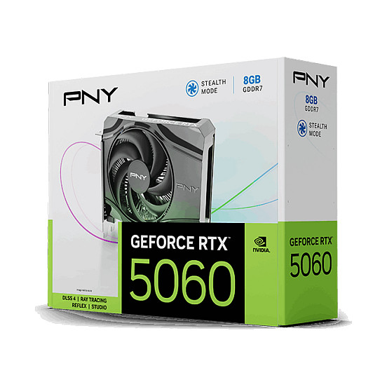 Kartelë Grafike NVIDIA PNY RTX 5060 8GB / GDDR7 / 1 Fan - 11
