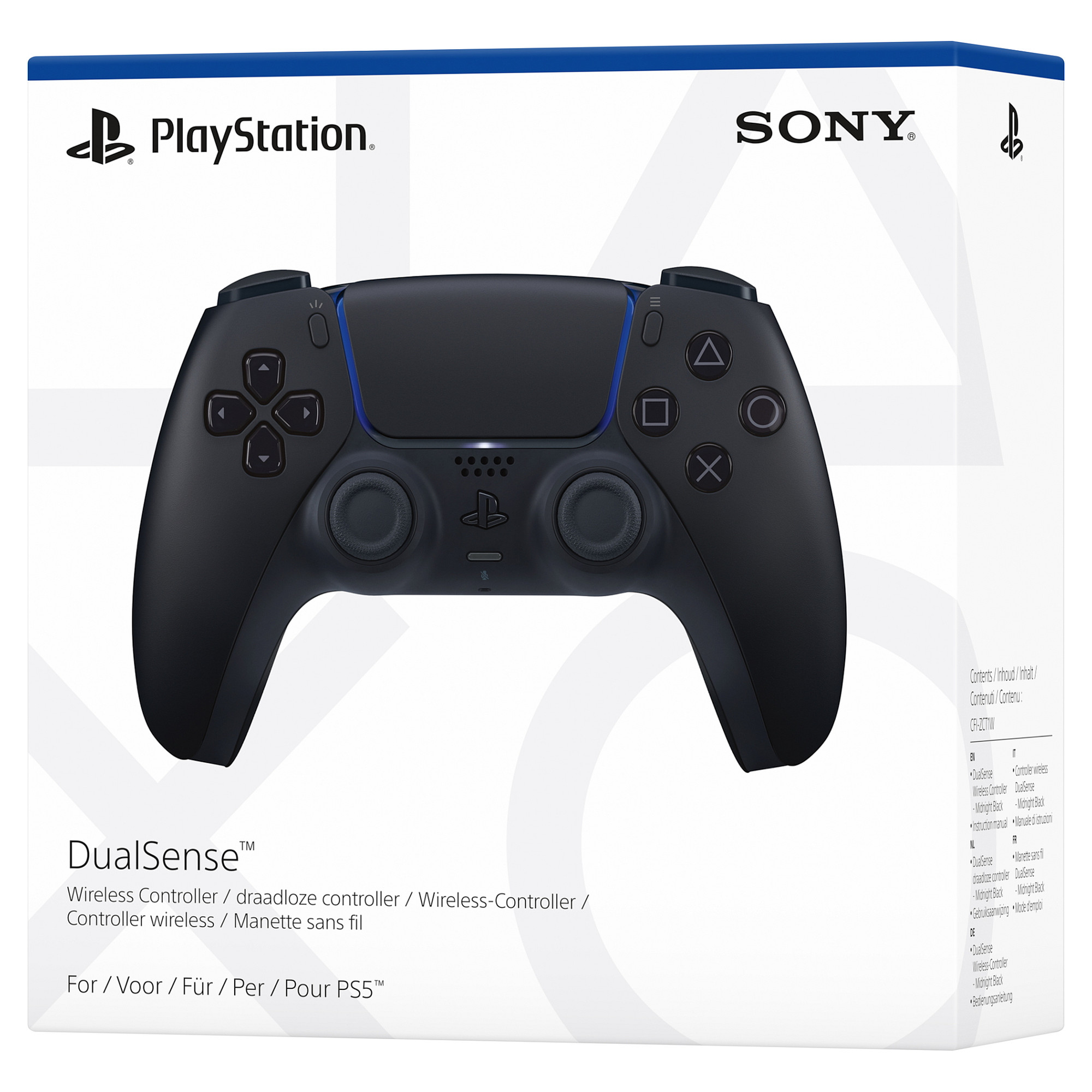 Kontroller për Sony Playstation 5 DualSense Wireless Controller PS5 midnight e zezë - 5