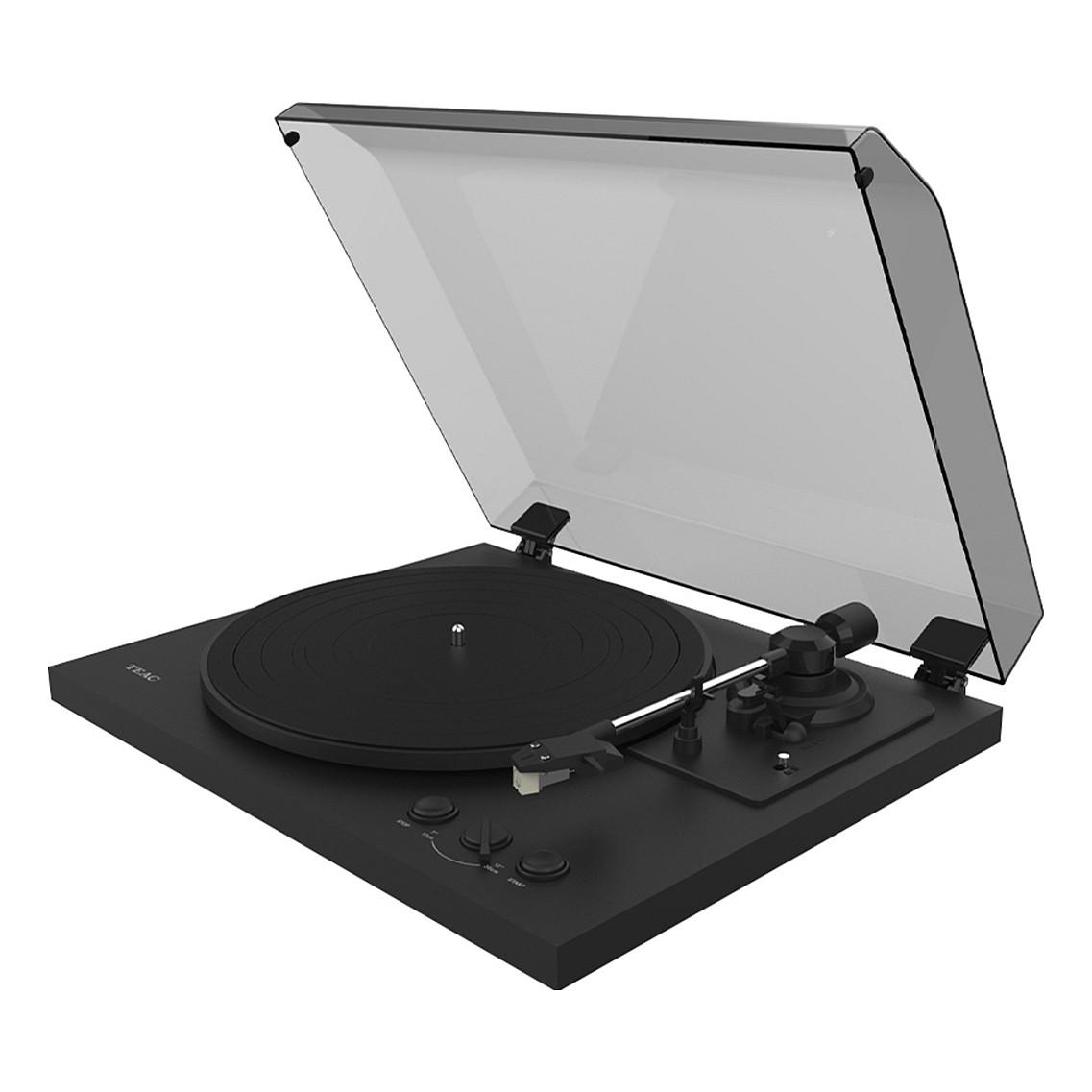 Gramafon TEAC TN-175-B, me rrip, plotësisht automatik - Zezë