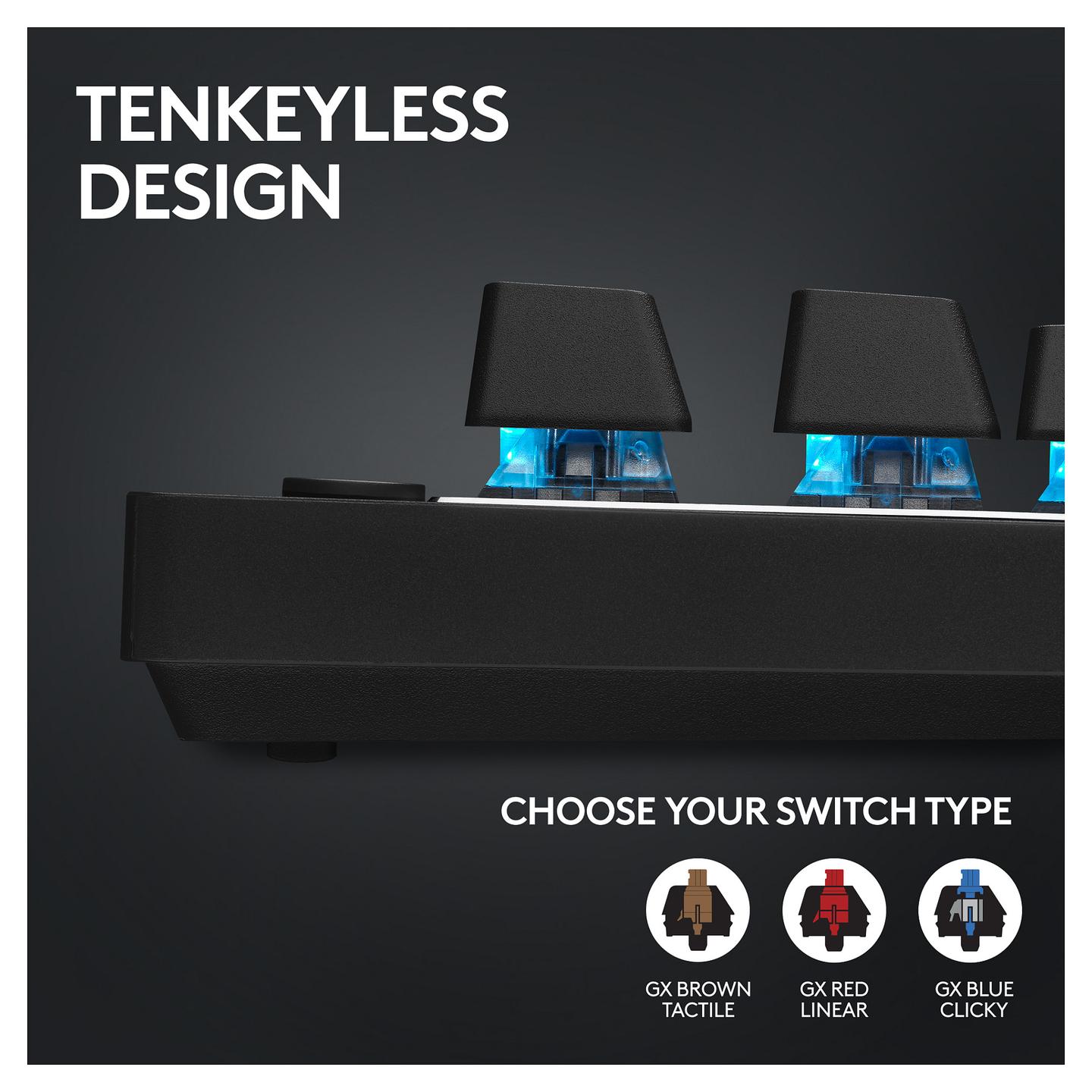 Tastierë Gaming Logitech G PRO X TKL LIGHTSPEED / TKL / Mekanike / Tactile Switches / QWERTZ / Wireless & Bluetooth / USB - Zezë - 10