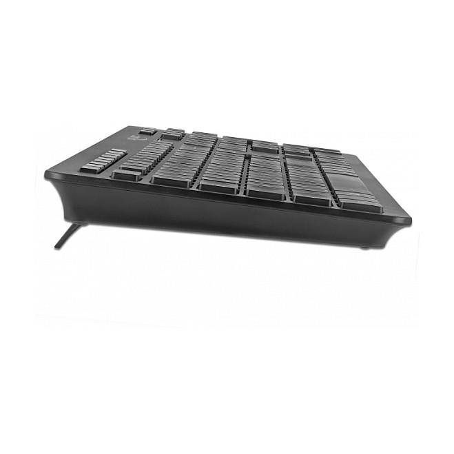 Tastierë pa kabllo DeLOCK 12004, USB, QWERTZ, Full-size, 2.4GHz, Multimediale, Silent - Zezë - 2
