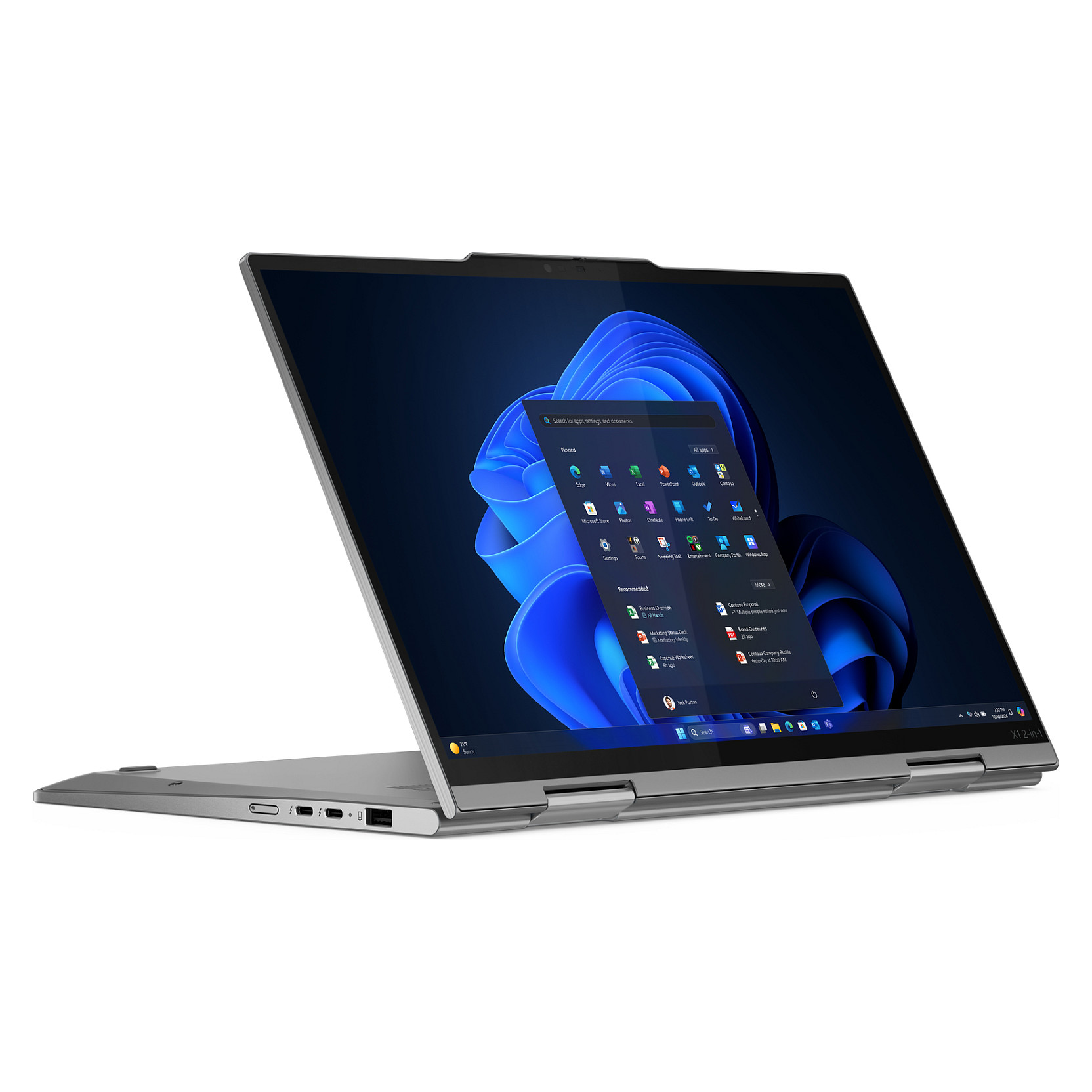 Laptop Lenovo X1 2in1 G10 / Ultra7 258V / 32GB LPDDR5 / 1TB / 14" WUXGA IPS Touch / Intel Arc 140V / DE  / Hiri - 2