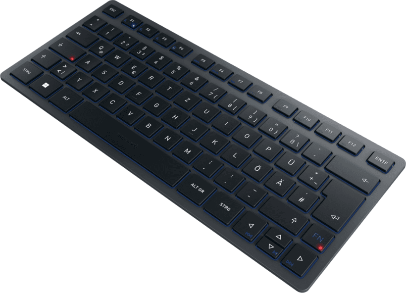 Tastierë pa Kabllo Cherry KW 7100 MINI BT, JK-7100EU-22, Bluetooth 5.1, EU-Intl., 78 Taste, Cherry SX - Blu - 2