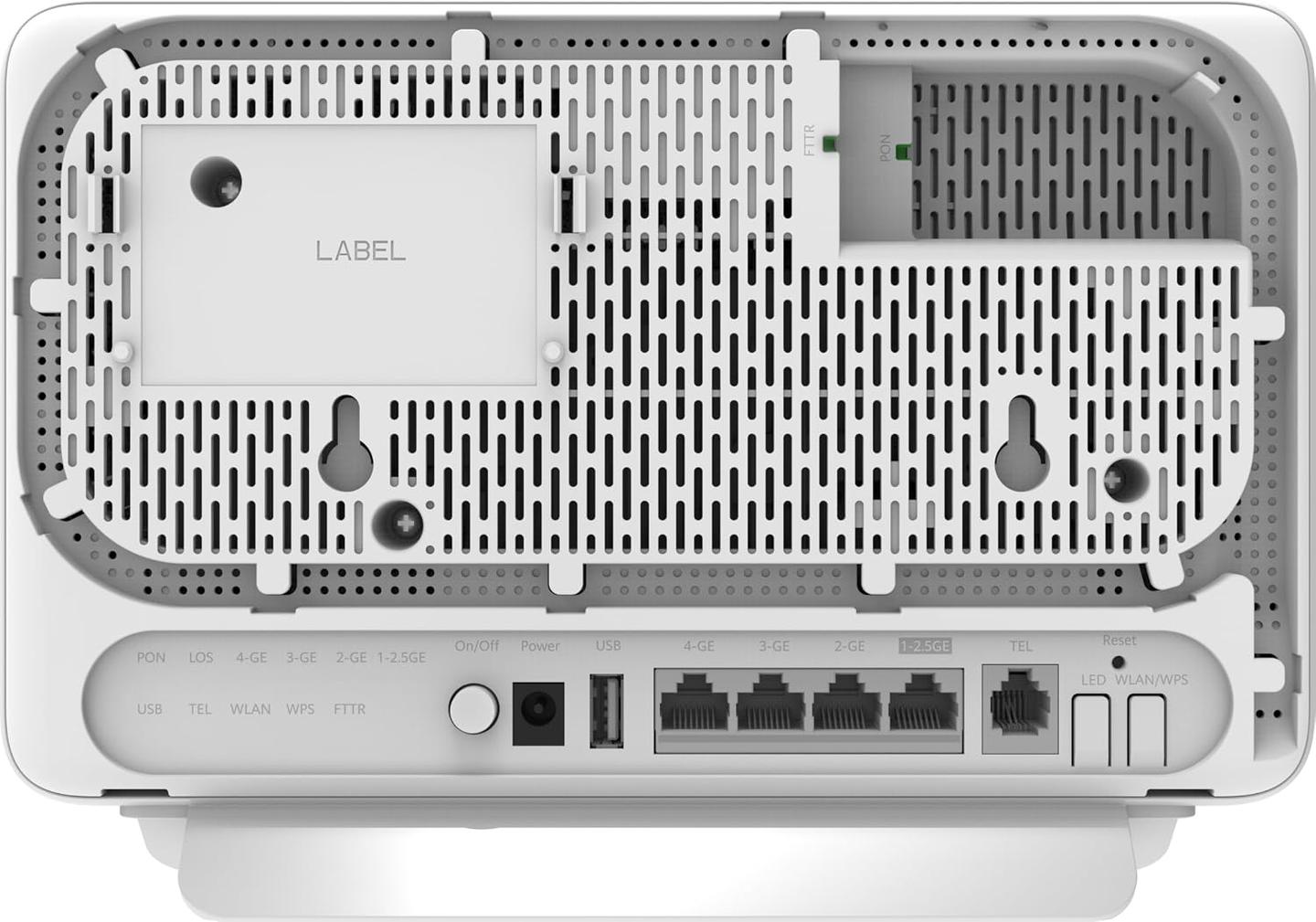 Modem Huawei OptiXstar V166a-20, ONT GPON, Wi-Fi 6, 2.5GbE + Gigabit Ethernet - Bardhë - 4