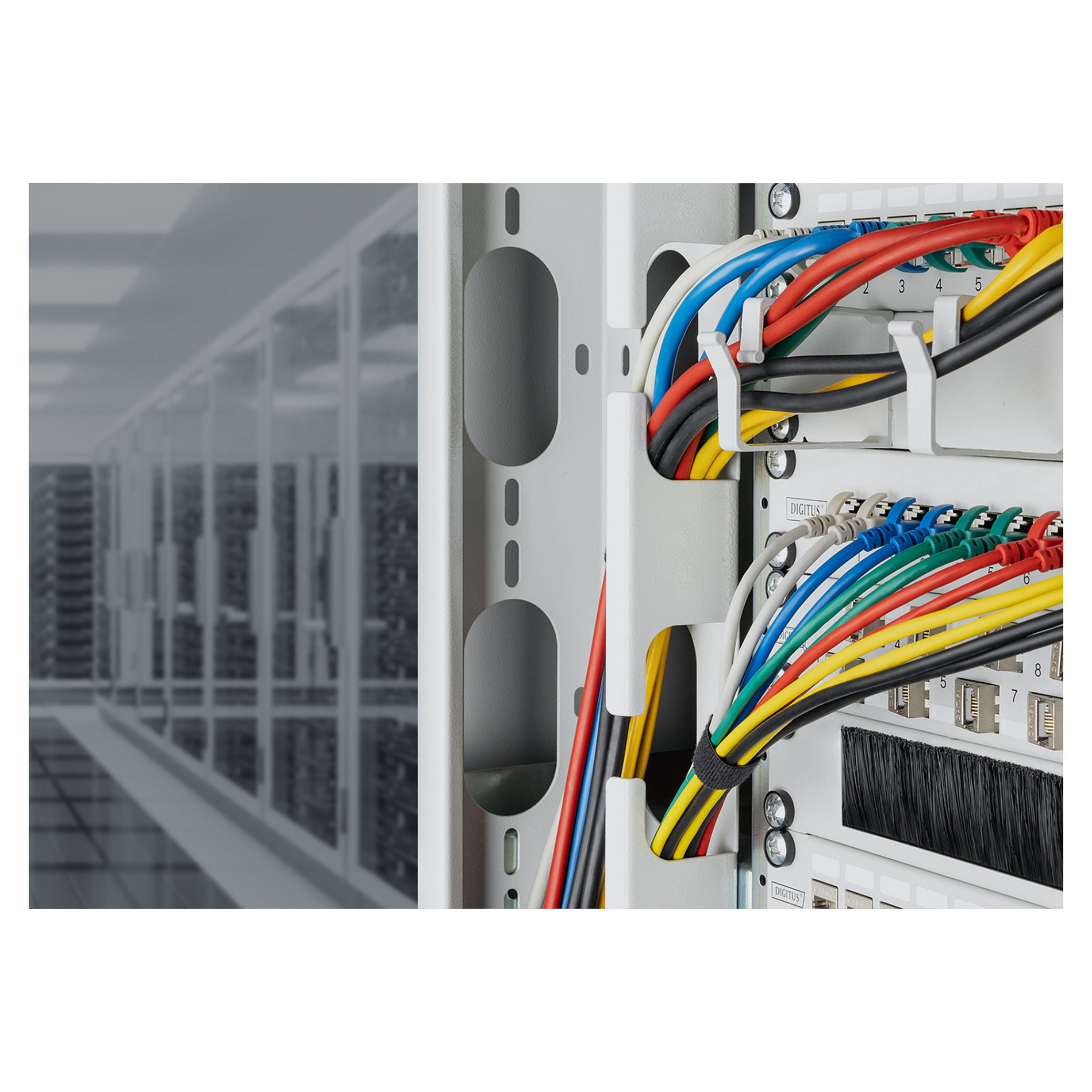 Kabllo për Rrjet DIGITUS DK-1632-A-005S / Cat 6A / F/FTP / RJ-45 / 10Gbps / 0.5m - Gri - 3