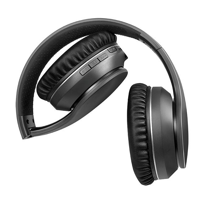 Kufje pa kabllo LogiLink BT0053 / On-Ear / Bluetooth 5.0 / ANC / 40 mm / 15 orë – Zezë - 2