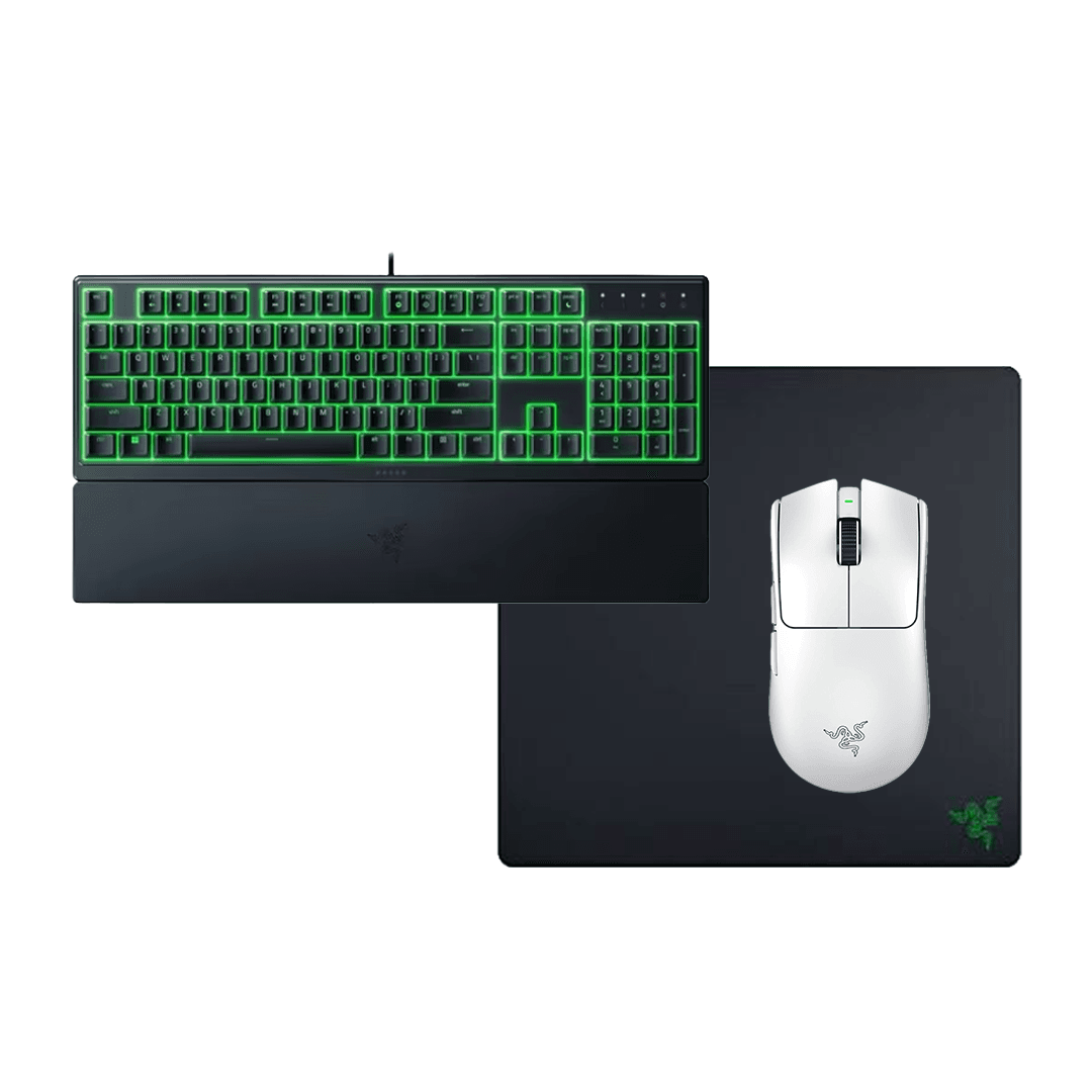 Tastierë Gaming Razer Ornata V3 X me kabllo, RGB -+ Maus Gaming Razer Mouse Viper V3 Pro + Mauspad Gaming Razer Gigantus V2 Pro L, 500 x 480mm 