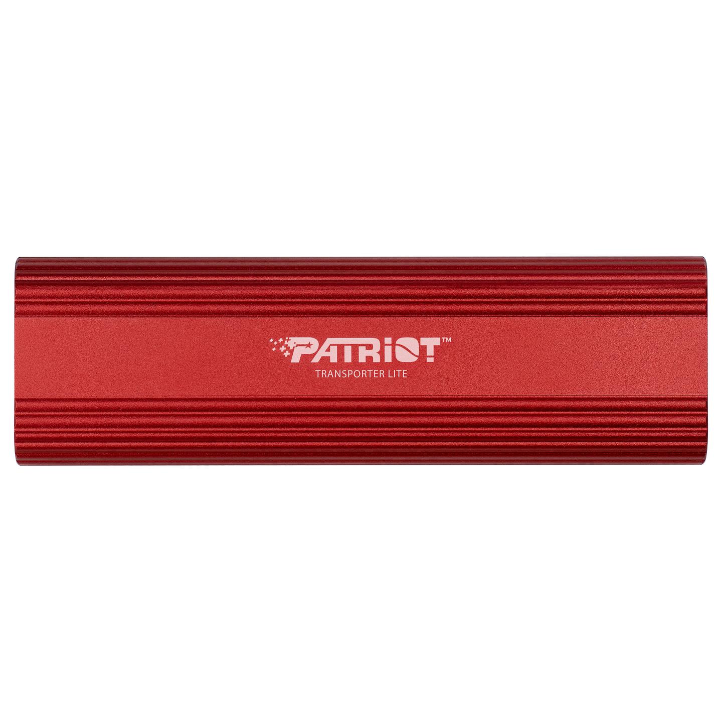 SSD e Jashtme Portative Patriot Transporter Lite, 512GB, USB-C, USB 3.2 Gen 2, 1000MB/s Lexim, 1000MB/s Shkrim – Kuqe