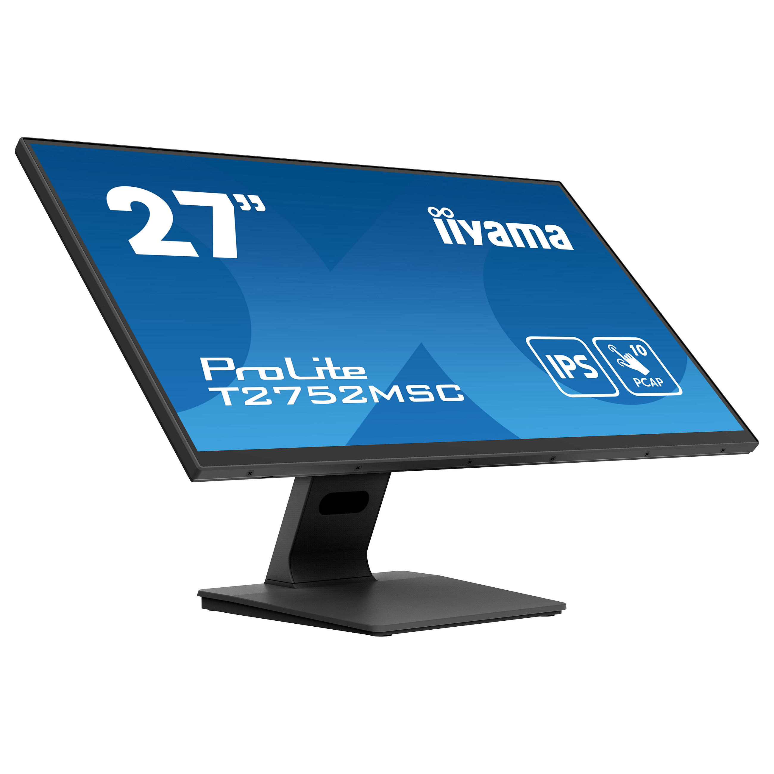 Monitor iiyama ProLite T2752MSC-B1 / 27" / Full HD IPS / LED / Touchscreen / 60 Hz / 5 ms / HDMI+USB+DP+HDCP - Zezë - 1