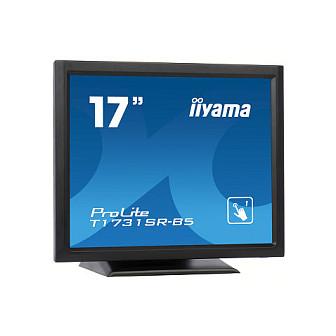 Monitor iiyama ProLite T1731SR-B5, 17", SXGA TN Touch, 5ms, HDMI+DP+VGA+USB - Zezë - 3