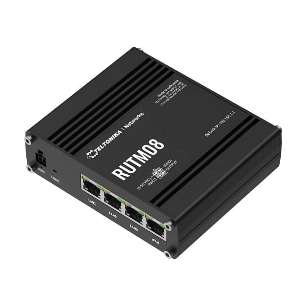 Ruter Teltonika RUTM08, 4x Gigabit Ethernet, 1x WAN, 3x LAN, VPN, Industrial - Zezë - 2