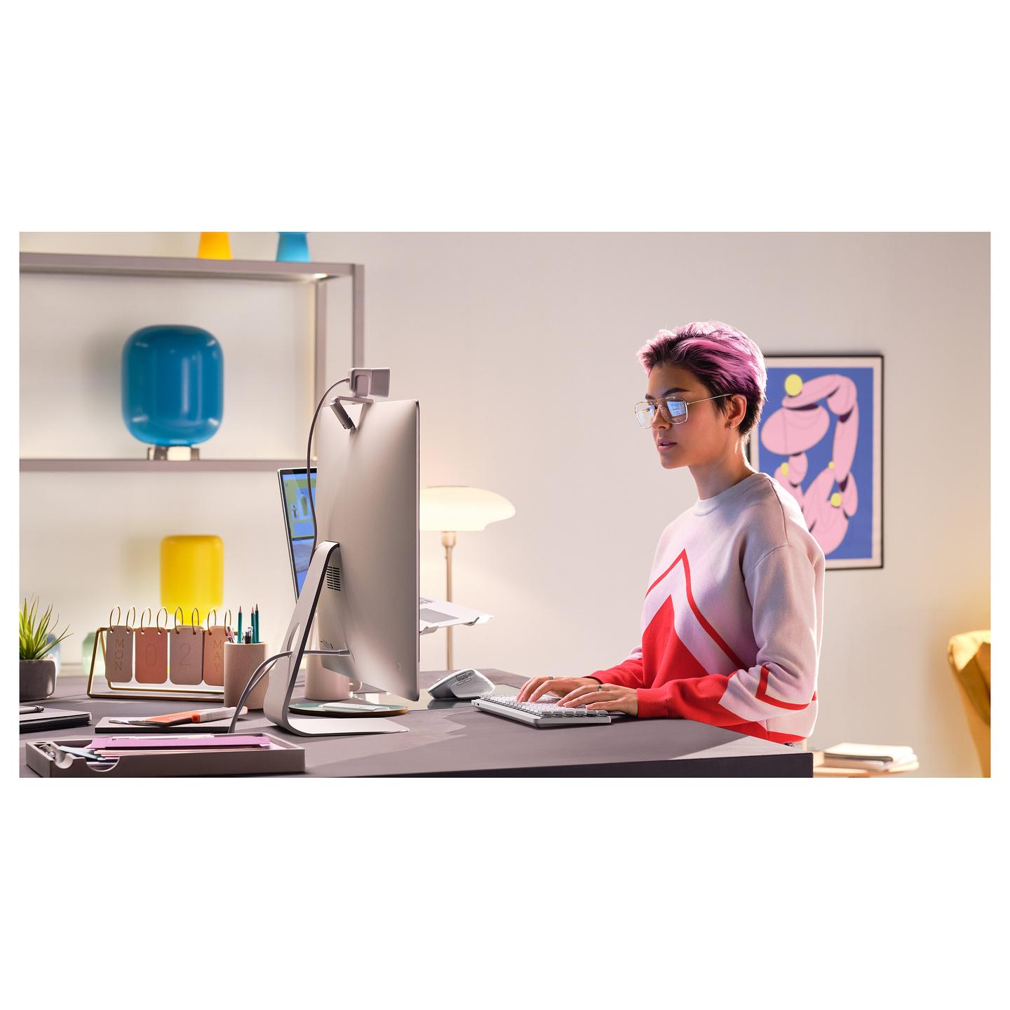 Tastierë pa kabllo Logitech MX Mechanical Mini for Mac, Mekanike, Tactile Quiet, Bluetooth, Ndriçim Inteligjent, QWERTZ Zvicerane (CH) – Gri , Bardhë e Çelët - 6