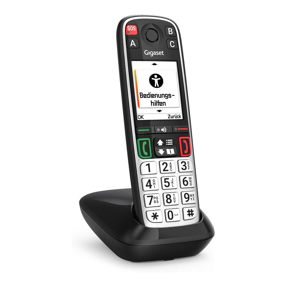 Telefon VoIP Gigaset EASY 500, DECT, 2.2" TFT me ngjyra, SOS, Telefonbook 200 kontakte - Zezë