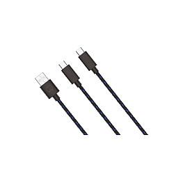 Aksesorë për Konsolë Venom VS5002 / PlayStation 5 / Dual Play & Charge Cable / USB-A në 2x USB-C / 3 m – Zezë/Blu - 2