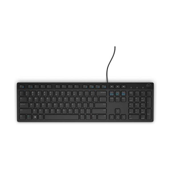 Tastierë me kabllo Dell KB216 / USB / Full-Size / Plunger / 1.8m / QWERTY IT - Zezë