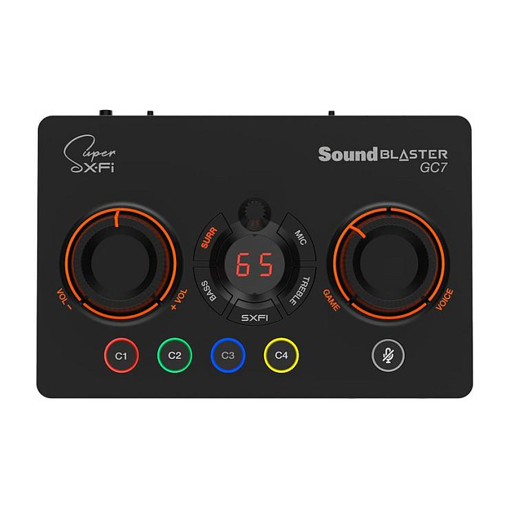 Kartë e Zërimit Creative Sound Blaster GC7, 7.1 Kanale, 24-bit, USB, Për Gaming - Zezë - 3