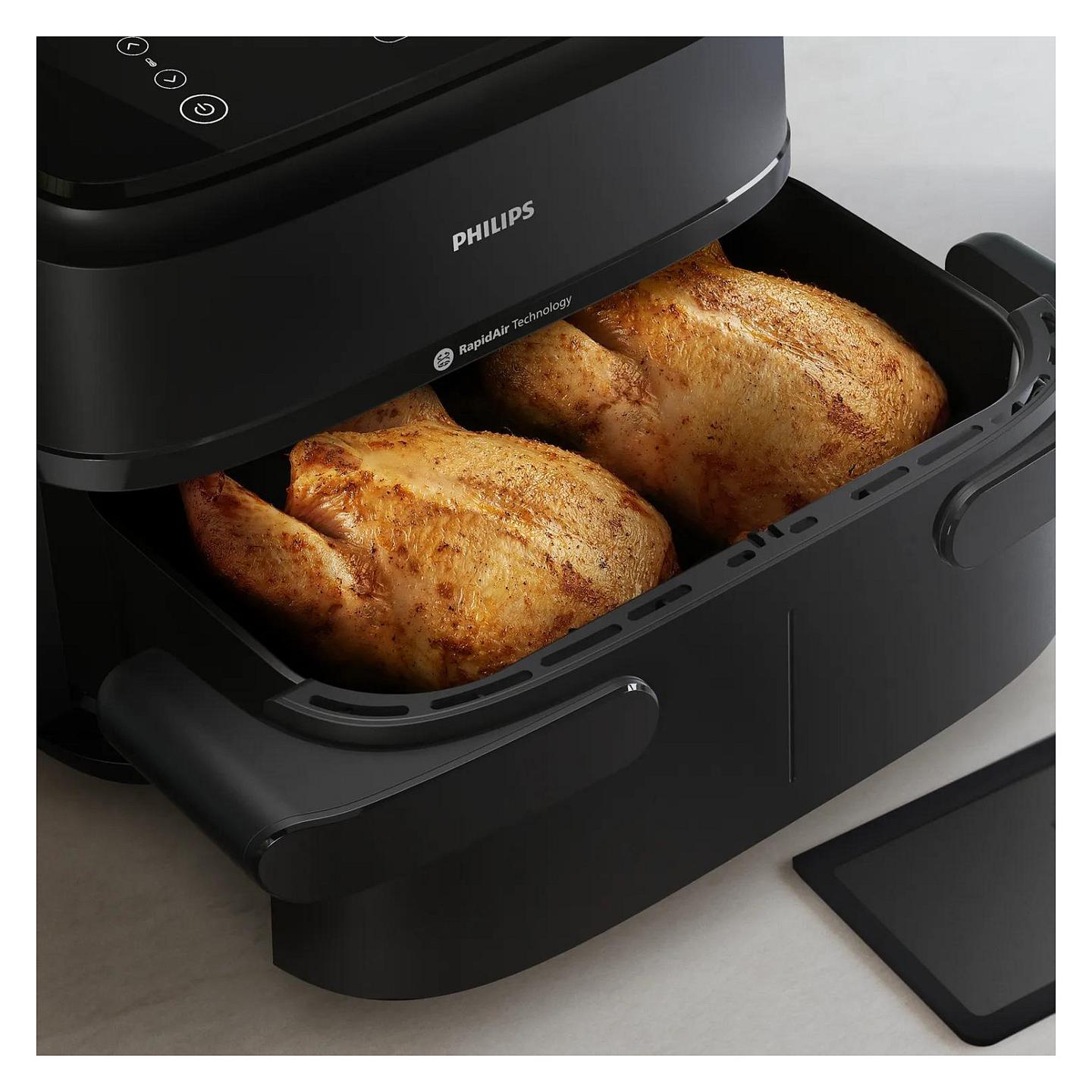 Fryer Philips 1000 Series / NA150/00 / 7.1L / 2450W / 2x3.55L / 6 Programe / 40–200°C / RapidAir Plus / Sync – Zezë - 6