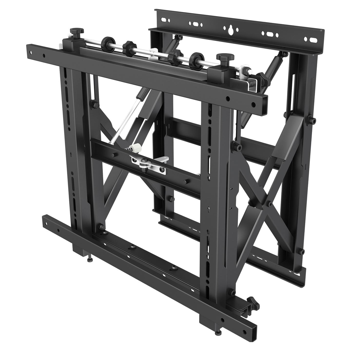 Mbajtëse Muri për TV Equip 650325 / 19"-55" / 50kg / Push-In Pop-Out / Tilt 0°-10° - Zezë - 1