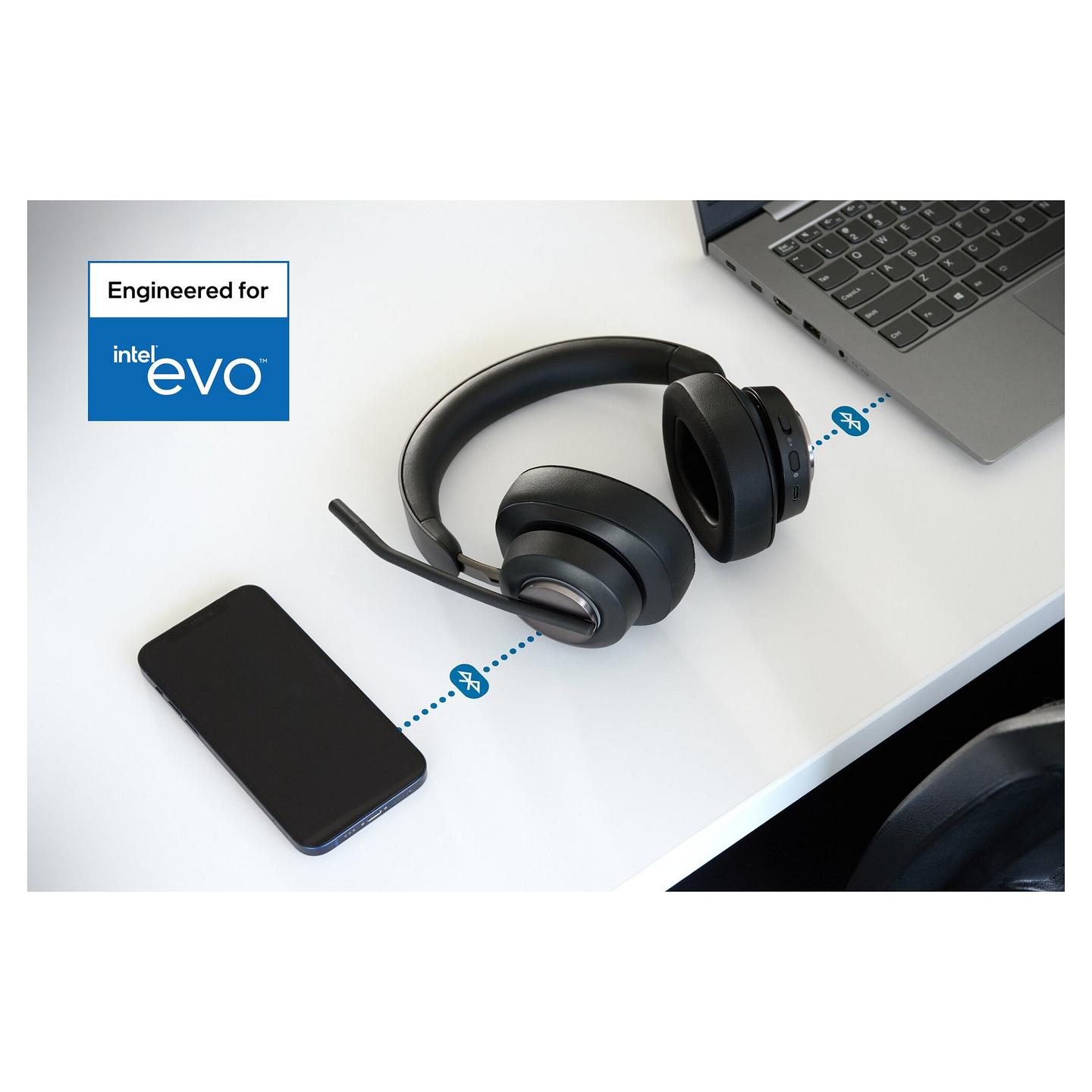 Kufje pa kabllo Kensington H3000 / Bluetooth 5.2 / Over-Ear / 40mm / Mikrofon / Noise Cancelling - Zezë - 37