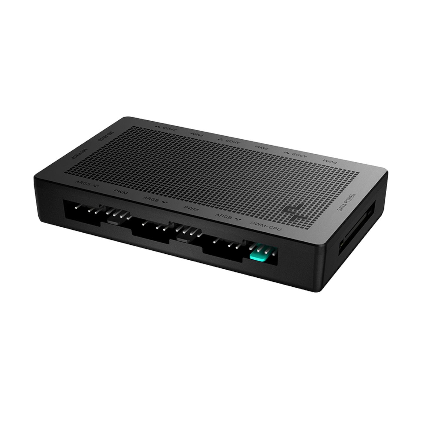 Hub për Ftohes DeepCool SC790 / 2-in-1 / 6x PWM 4-Pin / 6x ARGB 3-Pin / SATA / Magnetic - Zezë