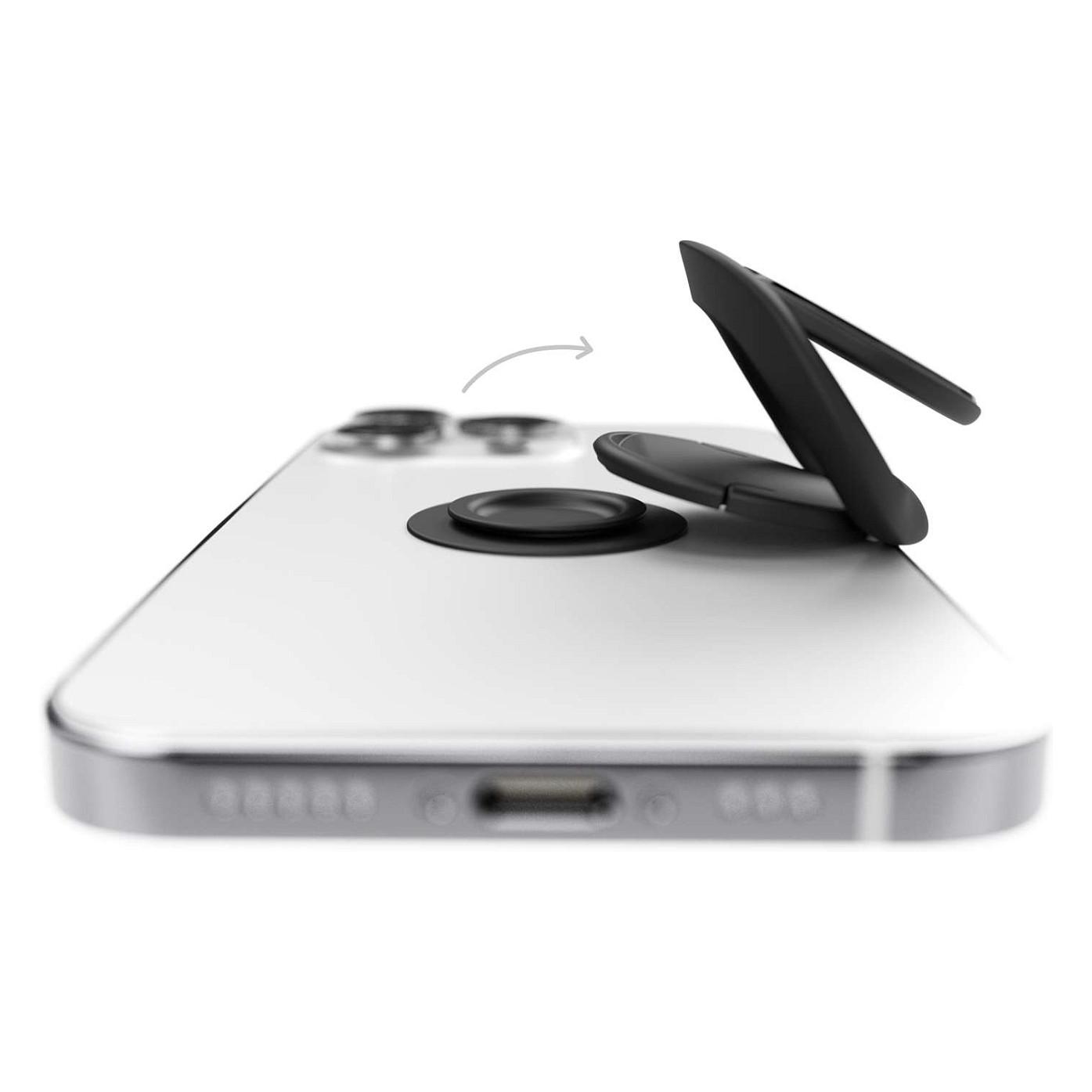 Mbajtëse për Telefon Vonmählen Backflip Pure, Universale, Rrotullim 360°, Funksion Mbështetëse, Montim Magnetik – Zezë - 5