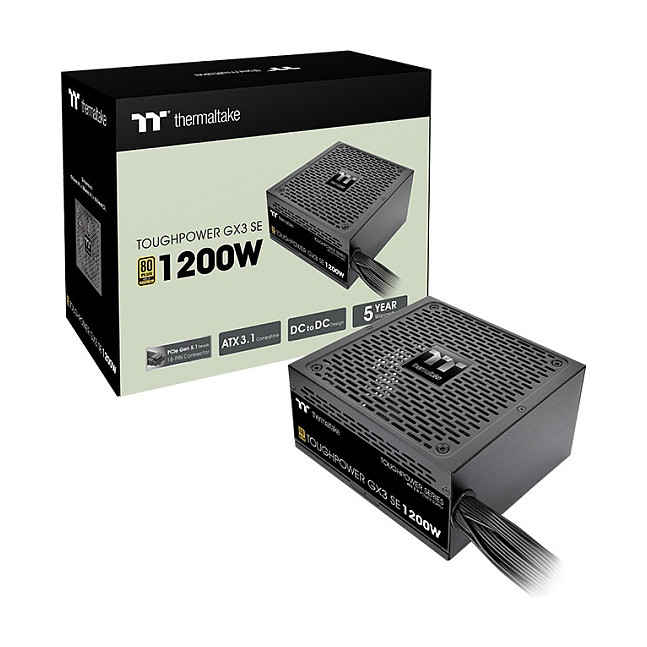FurniFurnizues Energjie Thermaltake Toughpower GX3 SE / 1200W / ATX 3.1 / 80 PLUS Gold / Fully Modular - Zezë - 6