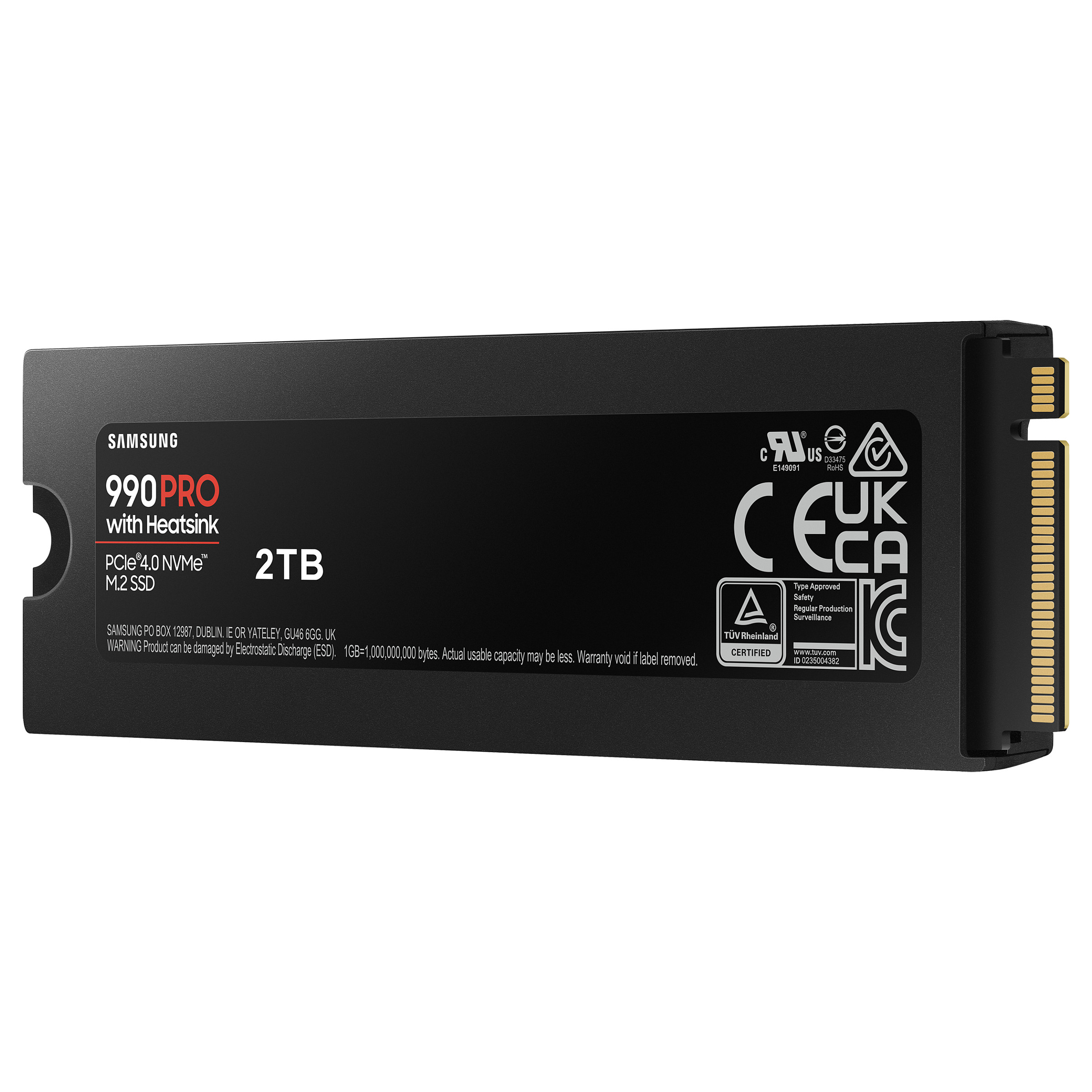 SSD të Brendshëm M.2 2TB Samsung 990 PRO Heatsink NVMe PCIe 4.0 x 4 - 4